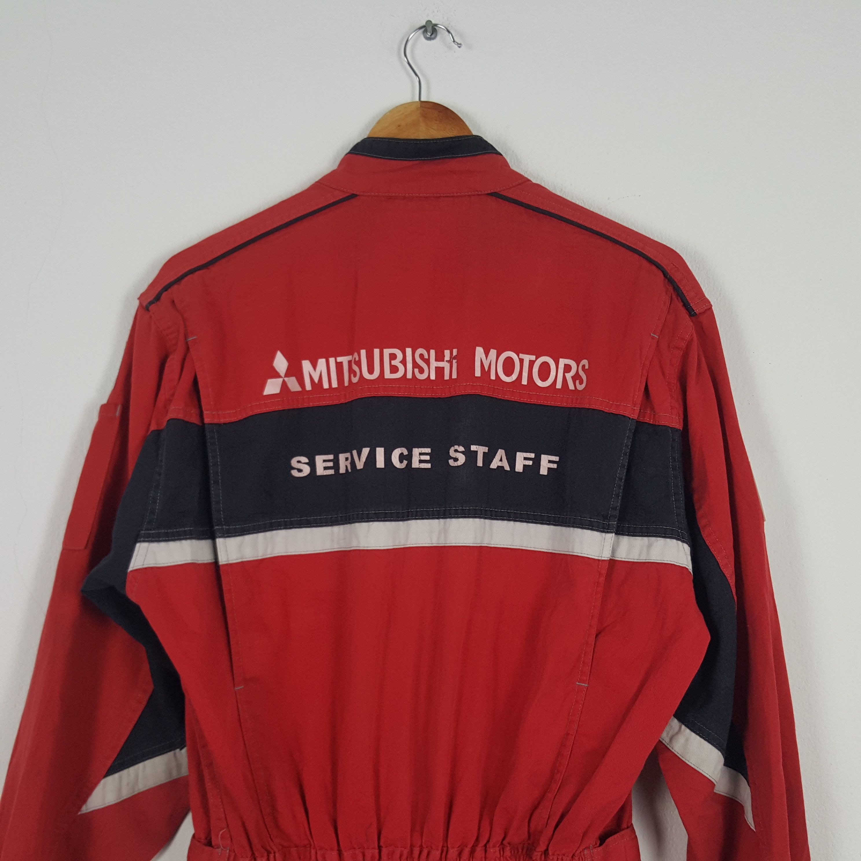 Japanese Brand × Vintage Vintage Mitsubishi Motors Service Staff Coverall Jacket Size US M / EU 48-50 / 2 - 2 Thumbnail
