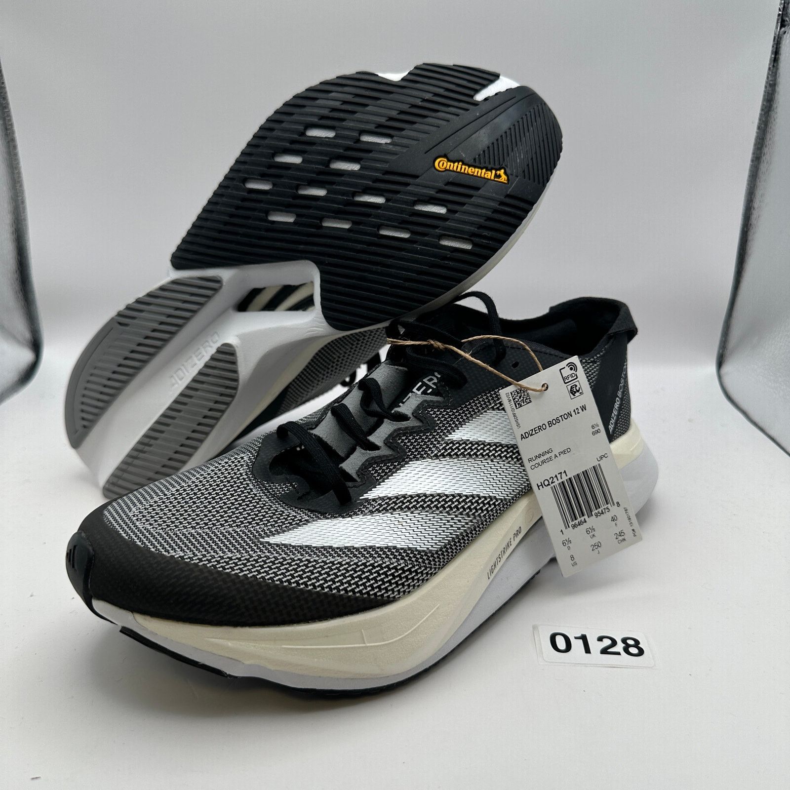 Adidas ADIDAS Adizero Boston 12 Women's Size 8 Black Carbon HQ2171 Size US 8 / IT 38 - 1 Thumbnail