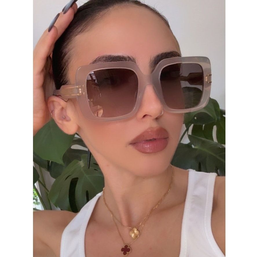 Dior NEW Dior Signature S11I Square Sunglasses in Milky White Size ONE SIZE - 1 Thumbnail