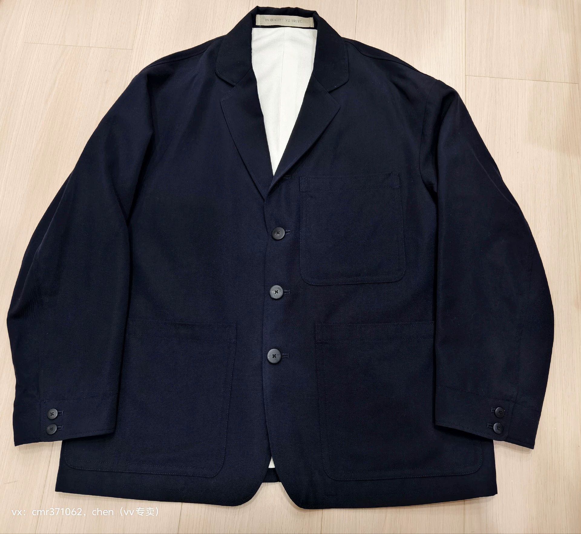 Visvim VISVIM 24SS RAILWOOD JKT Navy 2 Wool-Linen Size US M / EU 48-50 / 2 - 1 Thumbnail