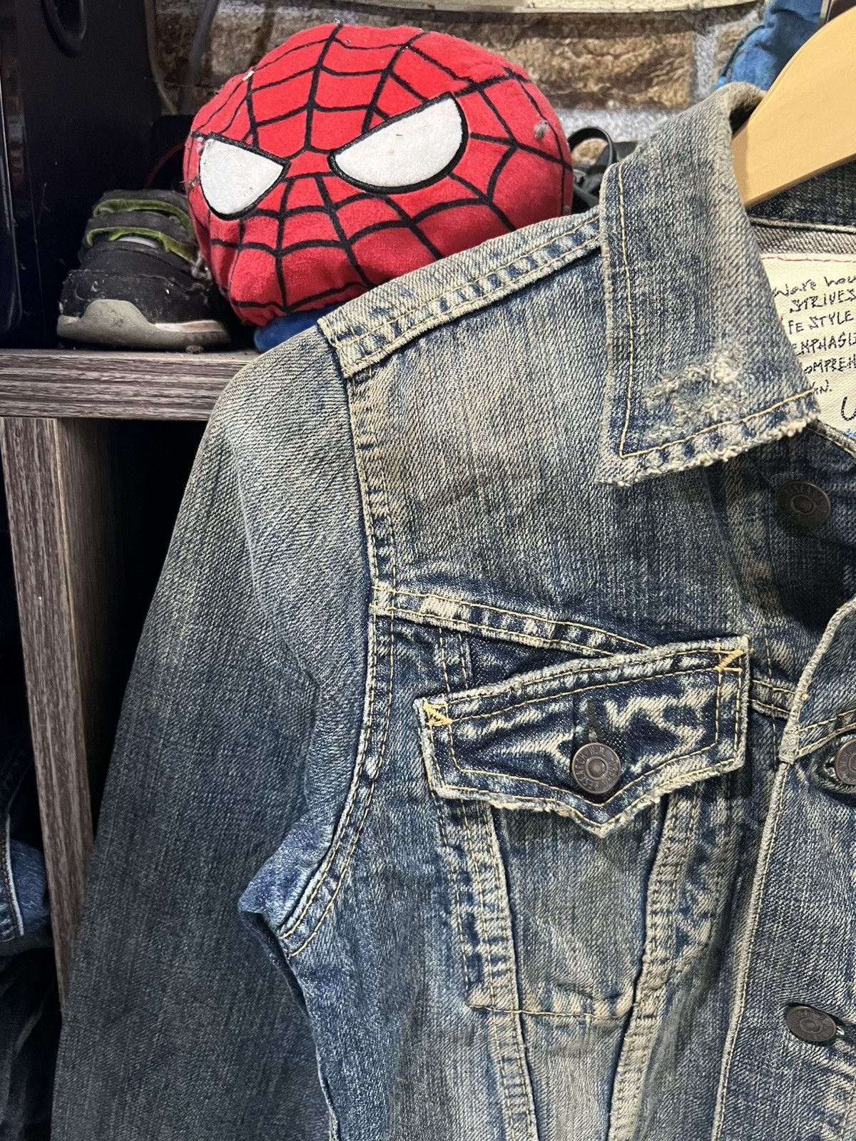 URBAN RESEARCH DOORS 🔥Urban Research Distressed Denim Jacket Size XS / US 0-2 / IT 36-38 - 4 Thumbnail