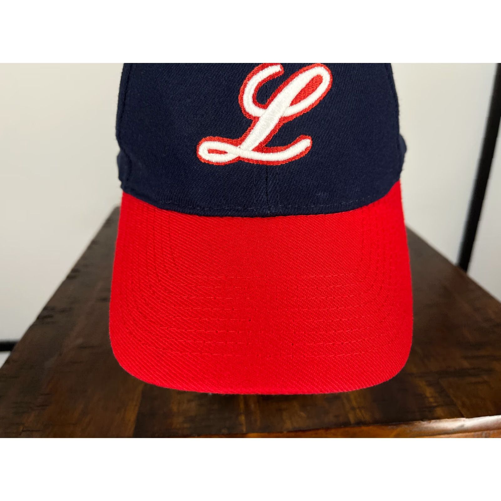 Vintage Lewis University Hat Cap Snap Back Adult One Size Red Blue Embroider Wool Blend Size ONE SIZE - 3 Thumbnail