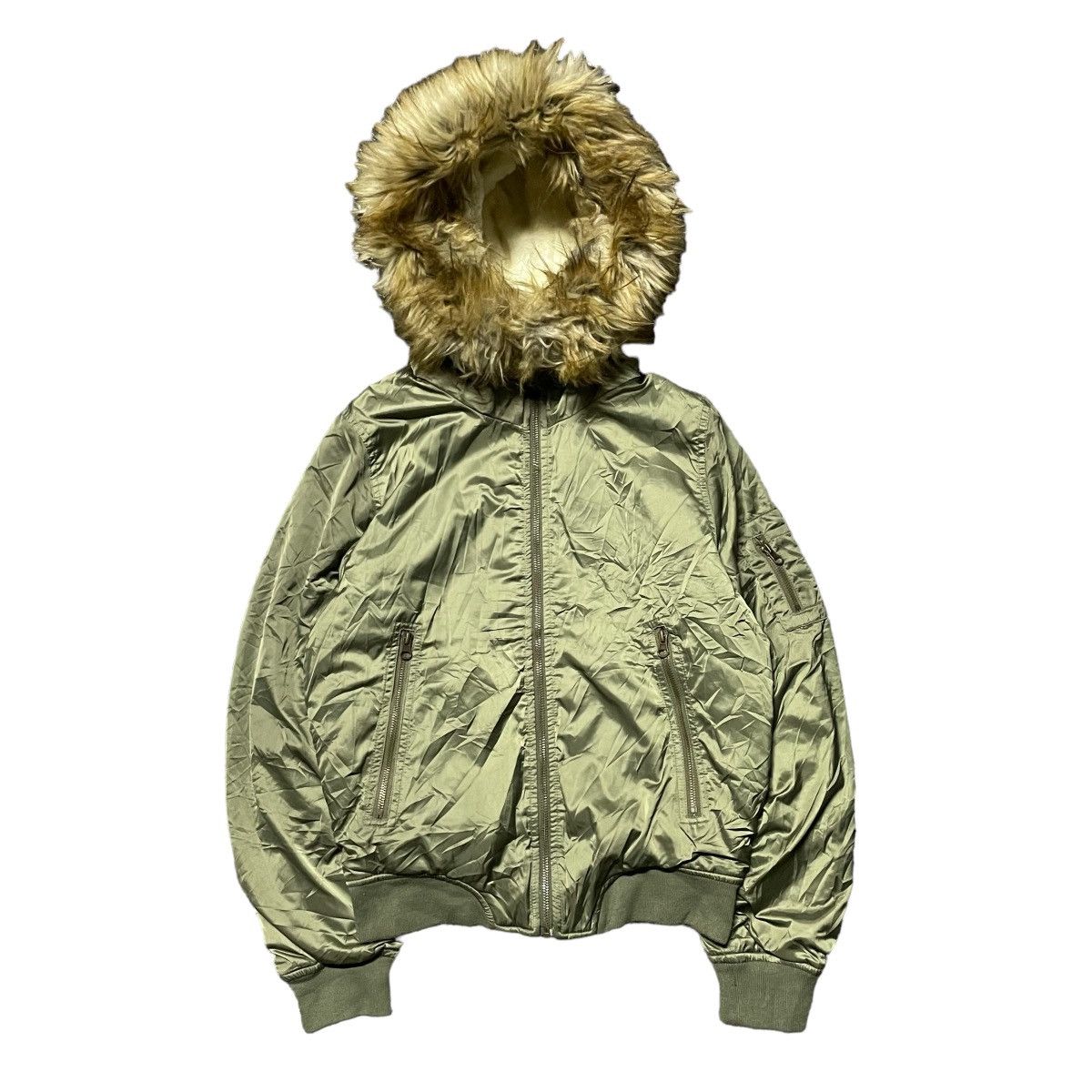 If Six Was Nine × Japanese Brand × Le Grande Bleu (L.G.B.) 🔔Hot Item🔔- Earth Music & Ecology Fur Hood Jacket Lgb Style Size US S / EU 44-46 / 1 - 1 Thumbnail