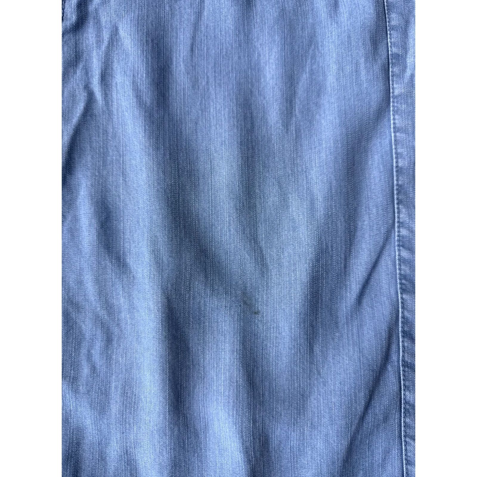 Neiman Marcus VINTAGE Neiman Marcus Denim Embroidered Pocket Sleeveless Dress Women's 4 Blue Size S / US 4 / IT 40 - 4 Thumbnail