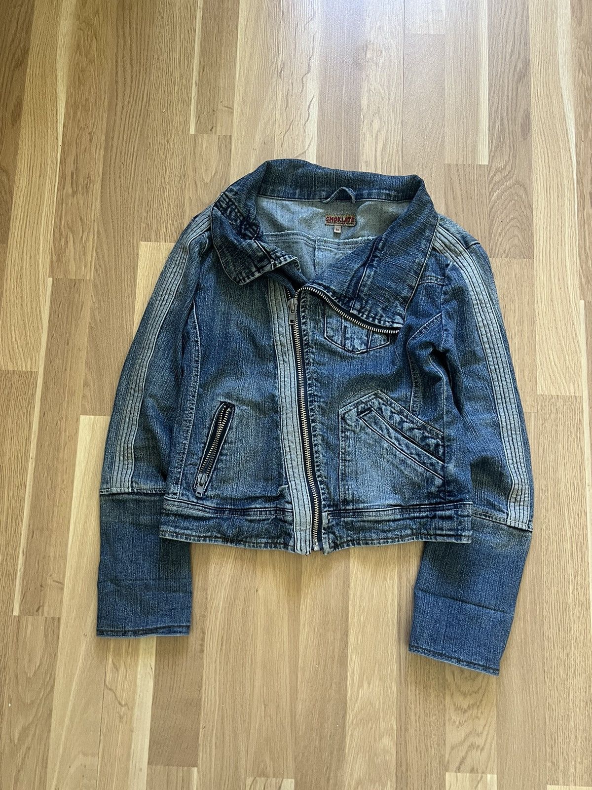 If Six Was Nine × Le Grande Bleu (L.G.B.) Vintage if six was nine style archive denim jacket 90s punk Size M / US 6-8 / IT 42-44 - 1 Thumbnail