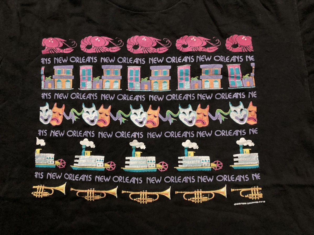 Vintage Vtg T Shirt Royal Heavy New Orleans 90s Size US XL / EU 56 / 4 - 2 Thumbnail