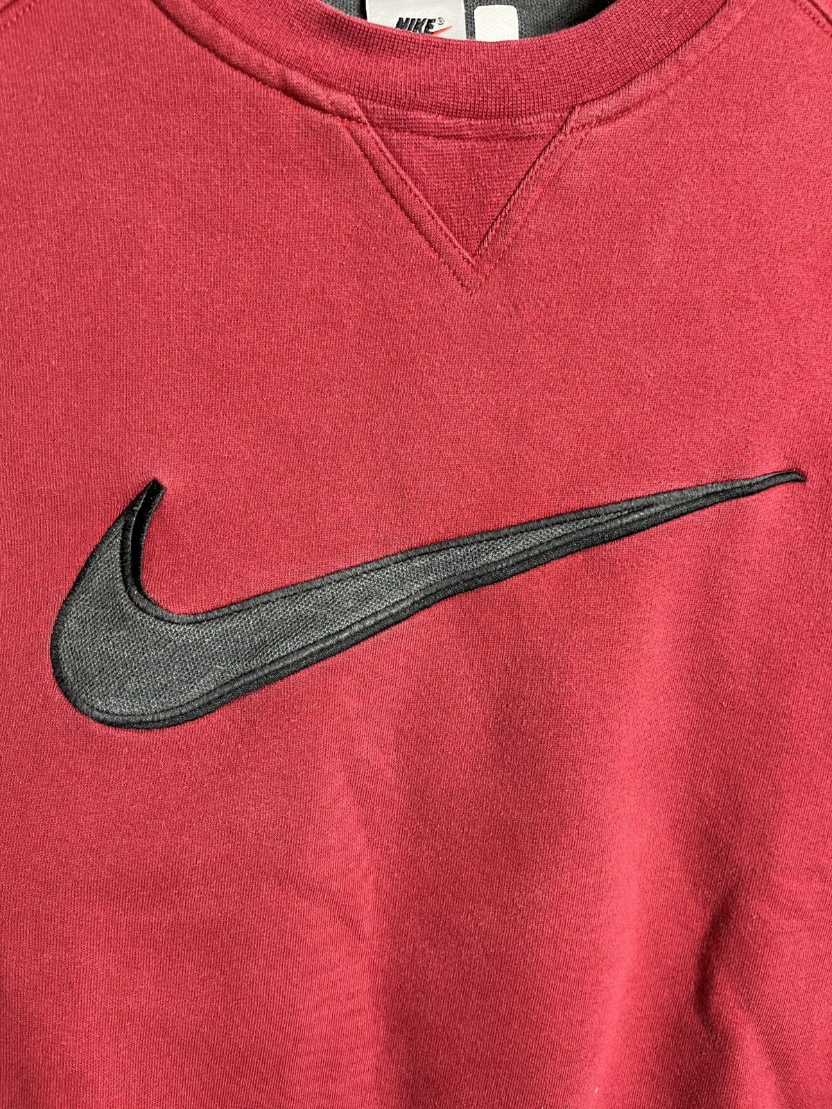 Nike Vintage Nike 90s sweatshirt mens red center logo big swoosh Size US M / EU 48-50 / 2 - 4 Thumbnail