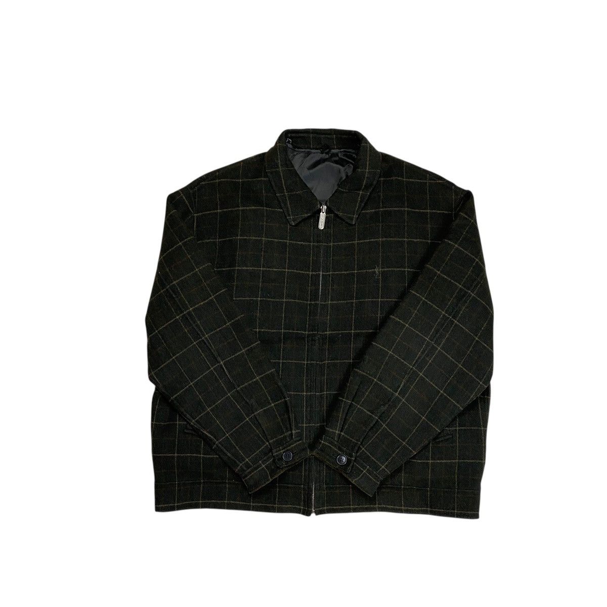 Yves Saint Laurent Yves Saint Laurent Wool Plaid Work Jacket Size US XL / EU 56 / 4 - 3 Thumbnail