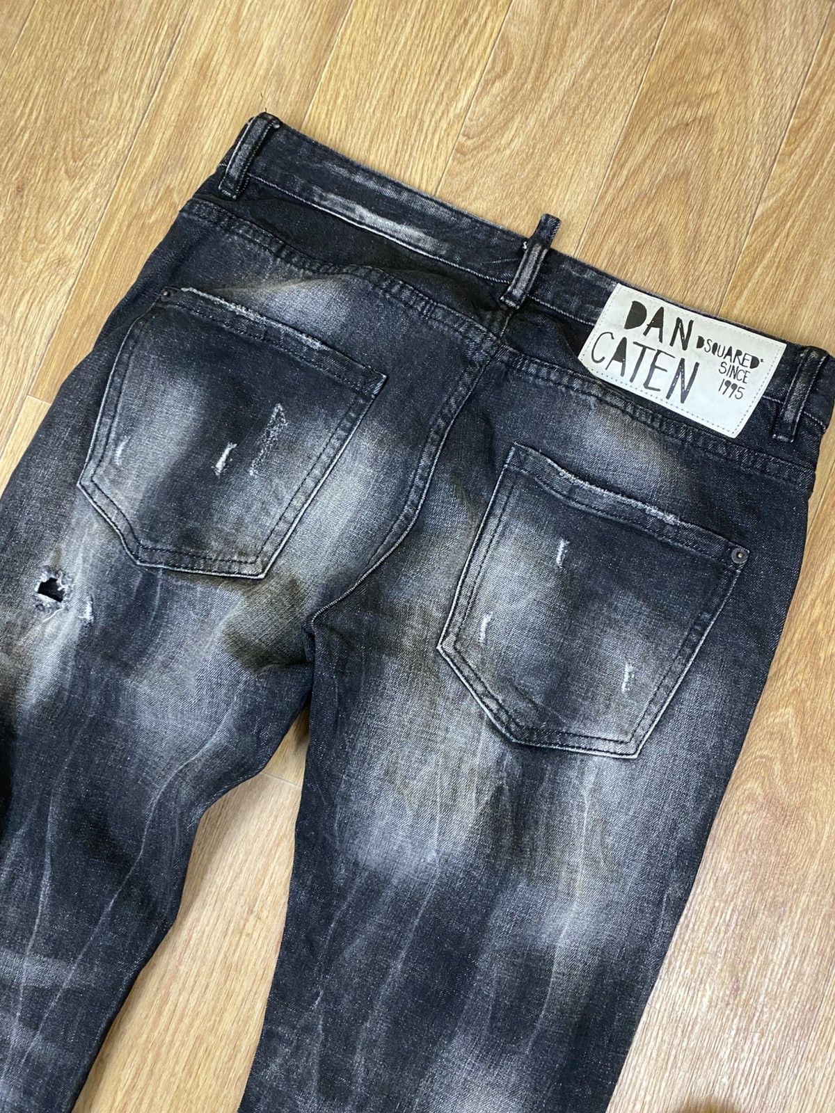 Dsquared2 Dsquared2 Classic Kenny Twist Black Distressed Jeans Size:32 Size US 32 / EU 48 - 9 Thumbnail