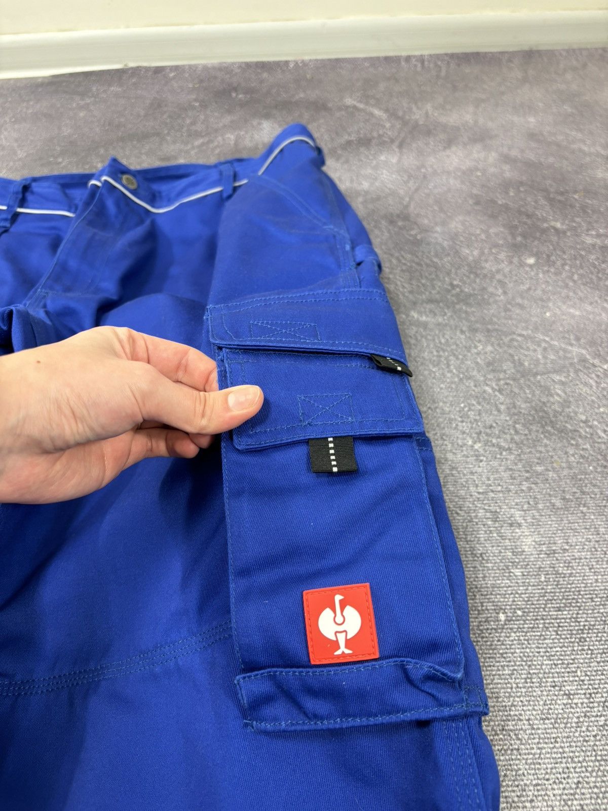 Other Engelbert Strauss Double Knee Blue Workwear Cargo Pants Size US 40 / EU 56 - 6 Thumbnail
