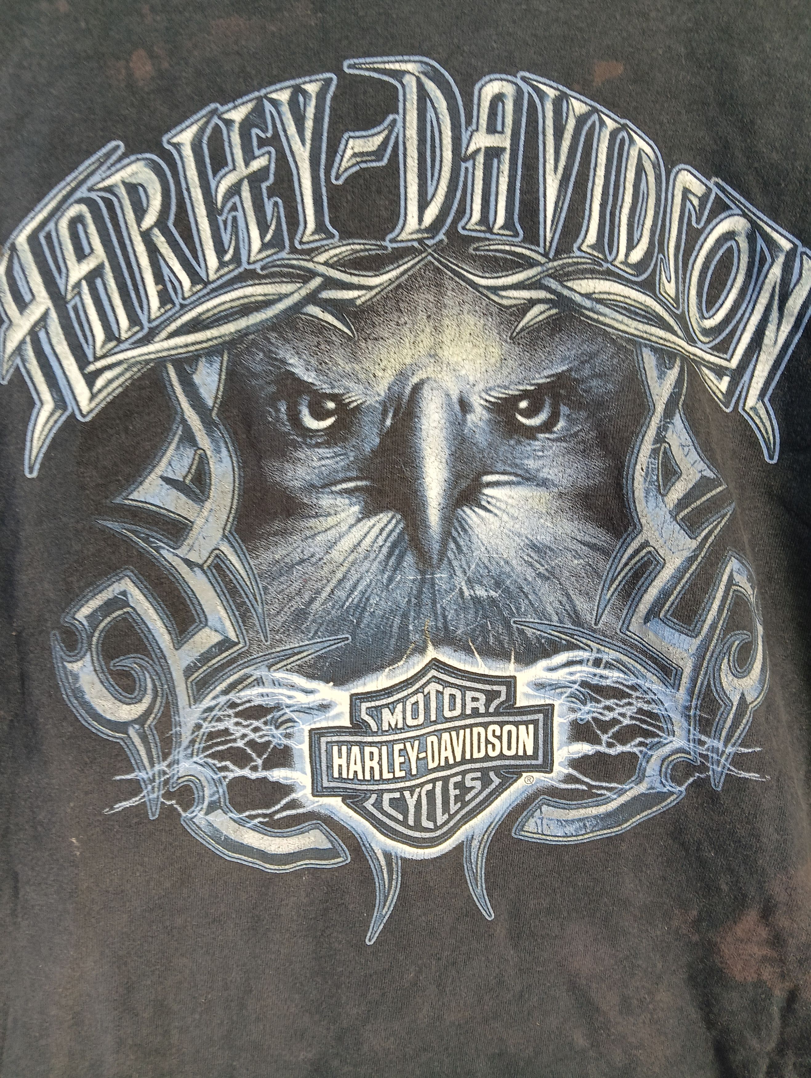 Harley Davidson vintage harley & davidson big logo tee distressed Size US XL / EU 56 / 4 - 4 Thumbnail
