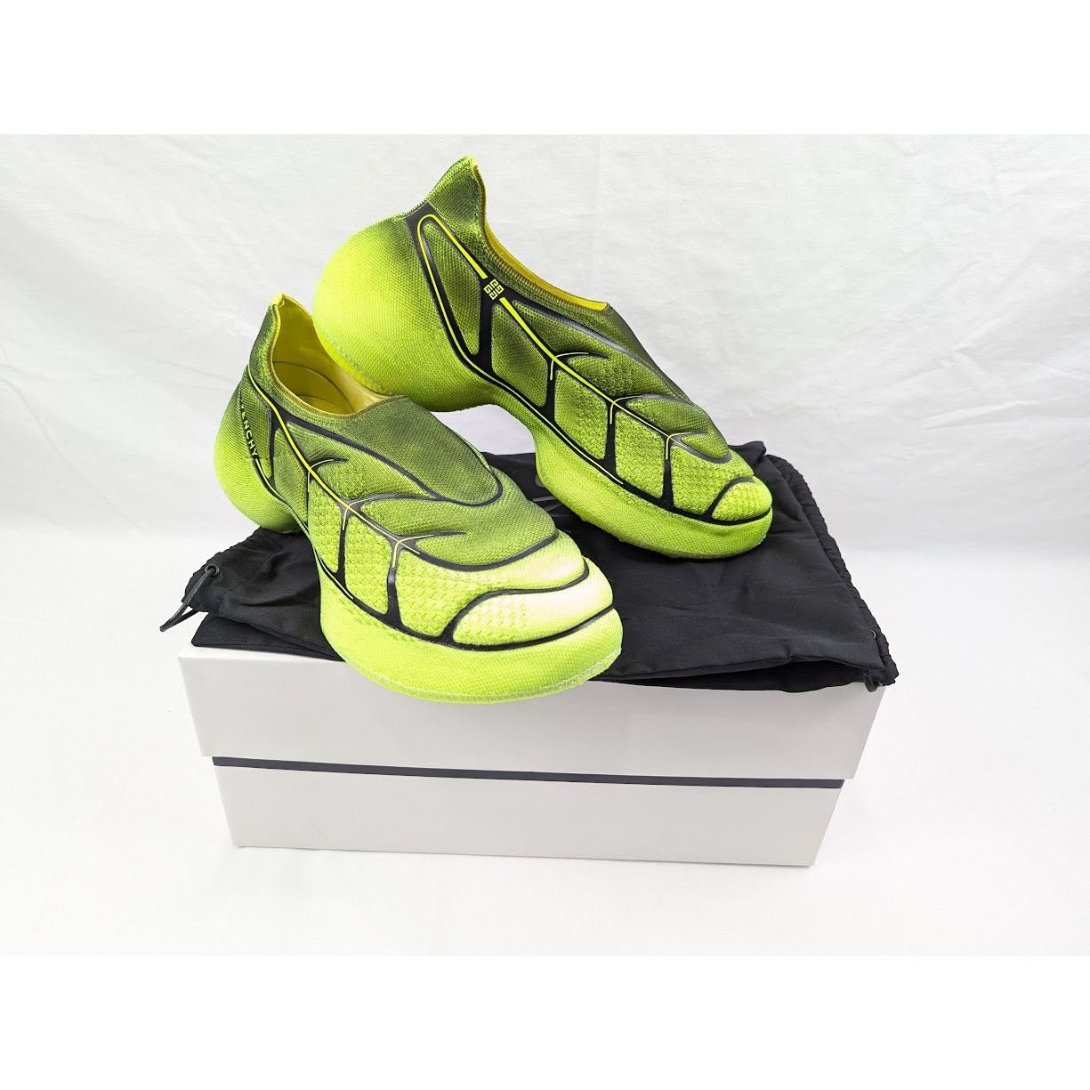 Givenchy o1rshd1 TK-360 Plus Sneakers in Black/Yellow Size US 11 / EU 44 - 15 Thumbnail