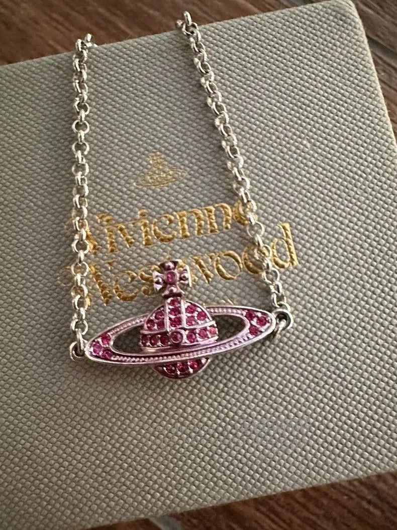 Vivienne Westwood Vivienne Westwood Pink Crystal Bracelet. Size ONE SIZE - 3 Thumbnail