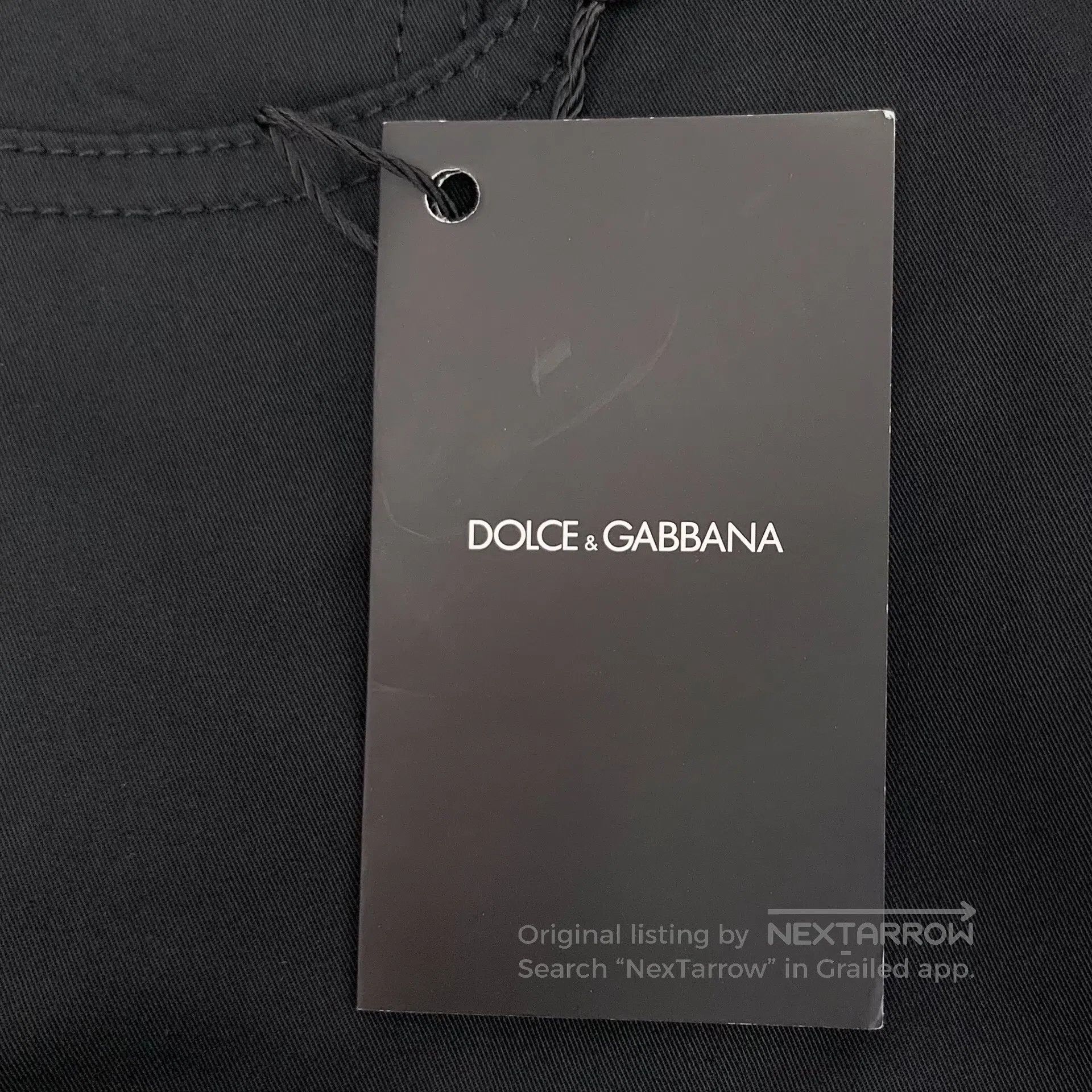 Dolce & Gabbana Dolce Gabbana Black Cotton Casual Trousers| Size US 28 / EU 44 - 8 Thumbnail