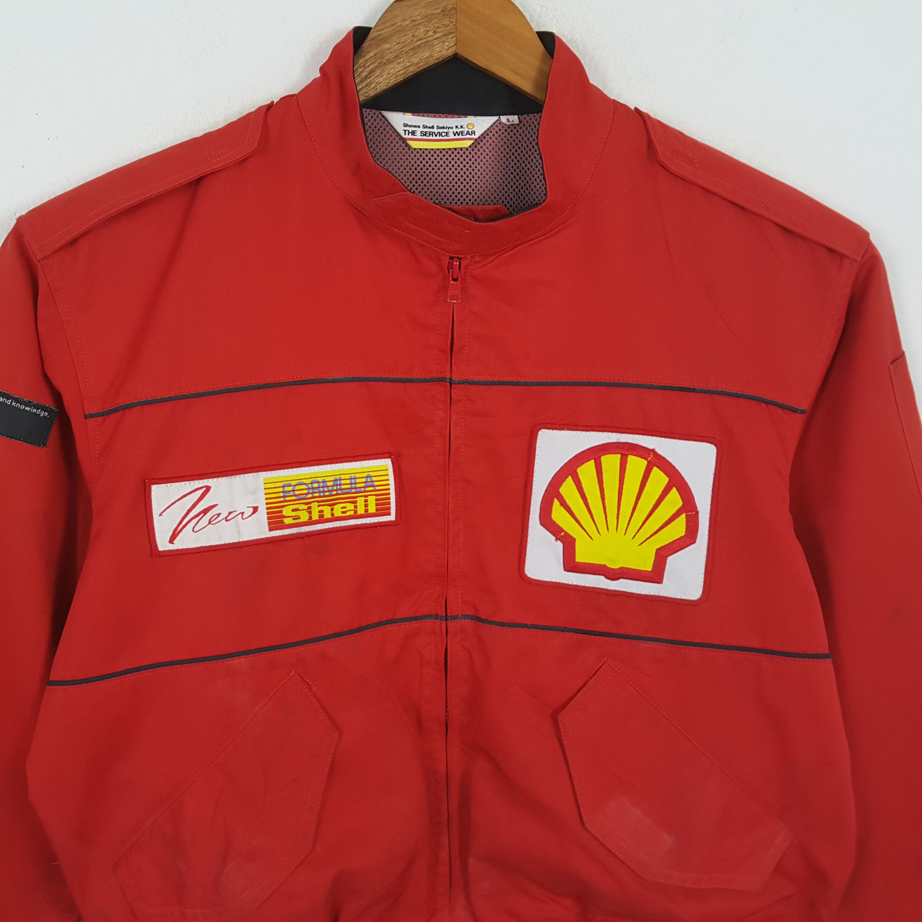 Ferrari × Vintage Vintage SHELL FORMULA 1 Ferrari Racing Team Jacket Size US L / EU 52-54 / 3 - 2 Thumbnail