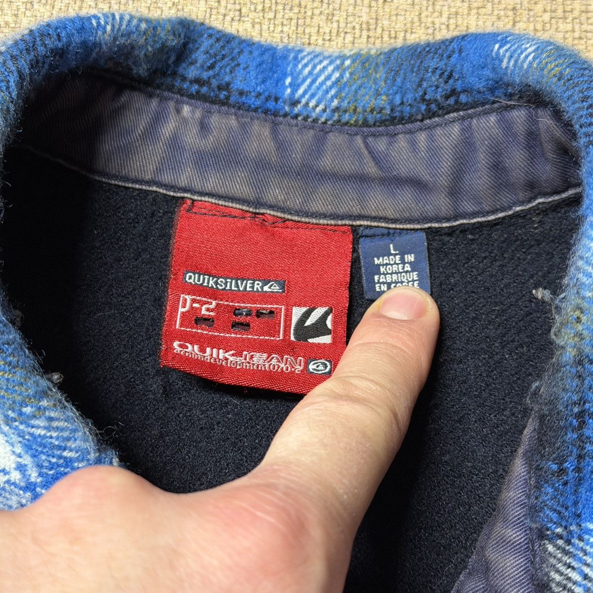 Quiksilver Vintage Quiksilver Quikjean Flannel Grunge Snap Y2K Large Size US L / EU 52-54 / 3 - 2 Thumbnail