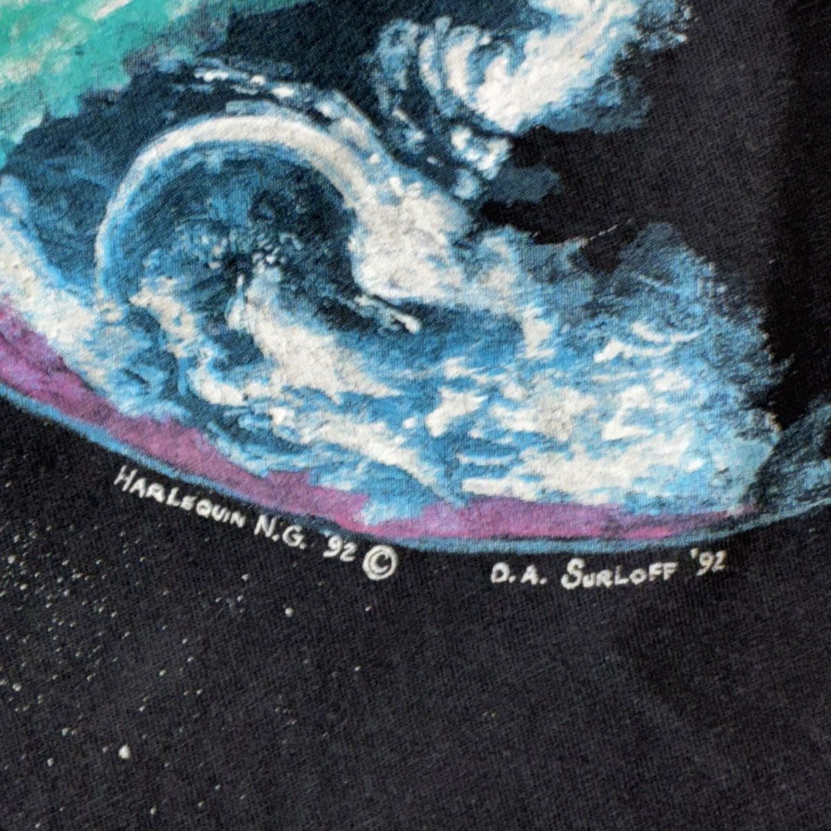 Hanes Vintage 90s Columbus Day space art tee shirt DRY ROT Size US L / EU 52-54 / 3 - 3 Thumbnail