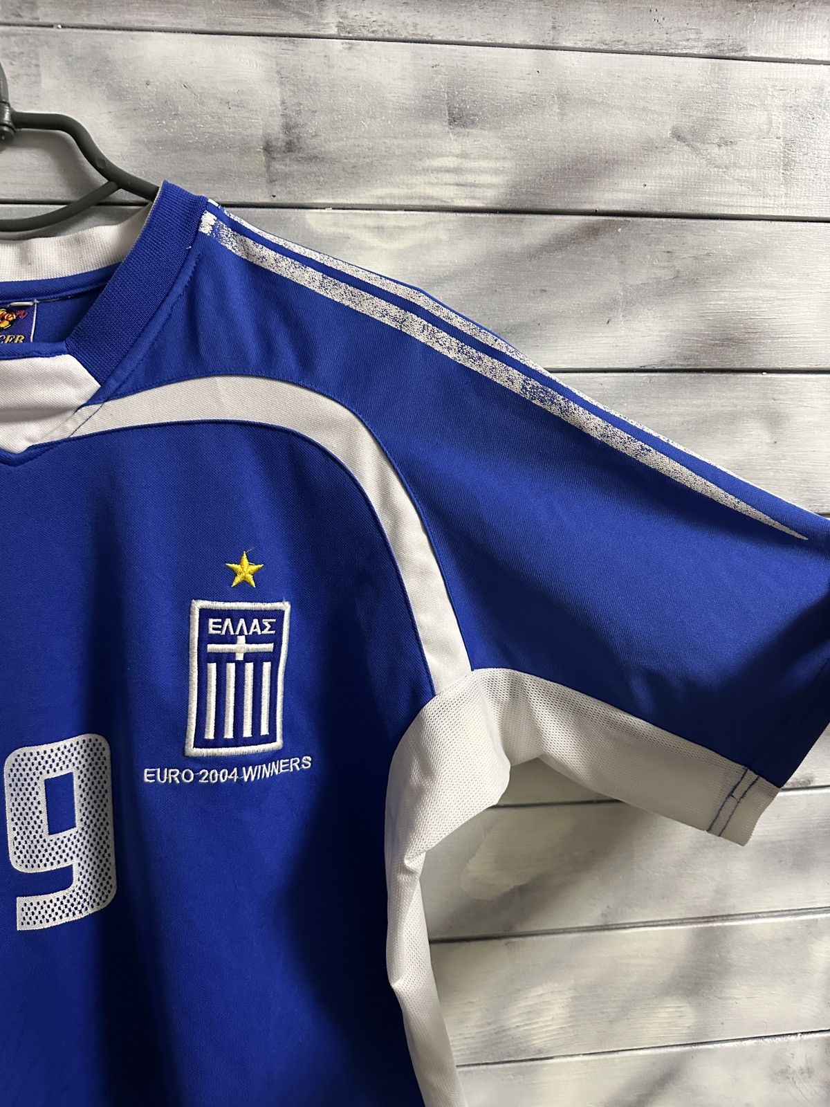 Vintage Rare Vintage Soccer Jersey Greece Charisteas Euro 2005 Win Size US M / EU 48-50 / 2 - 10 Thumbnail