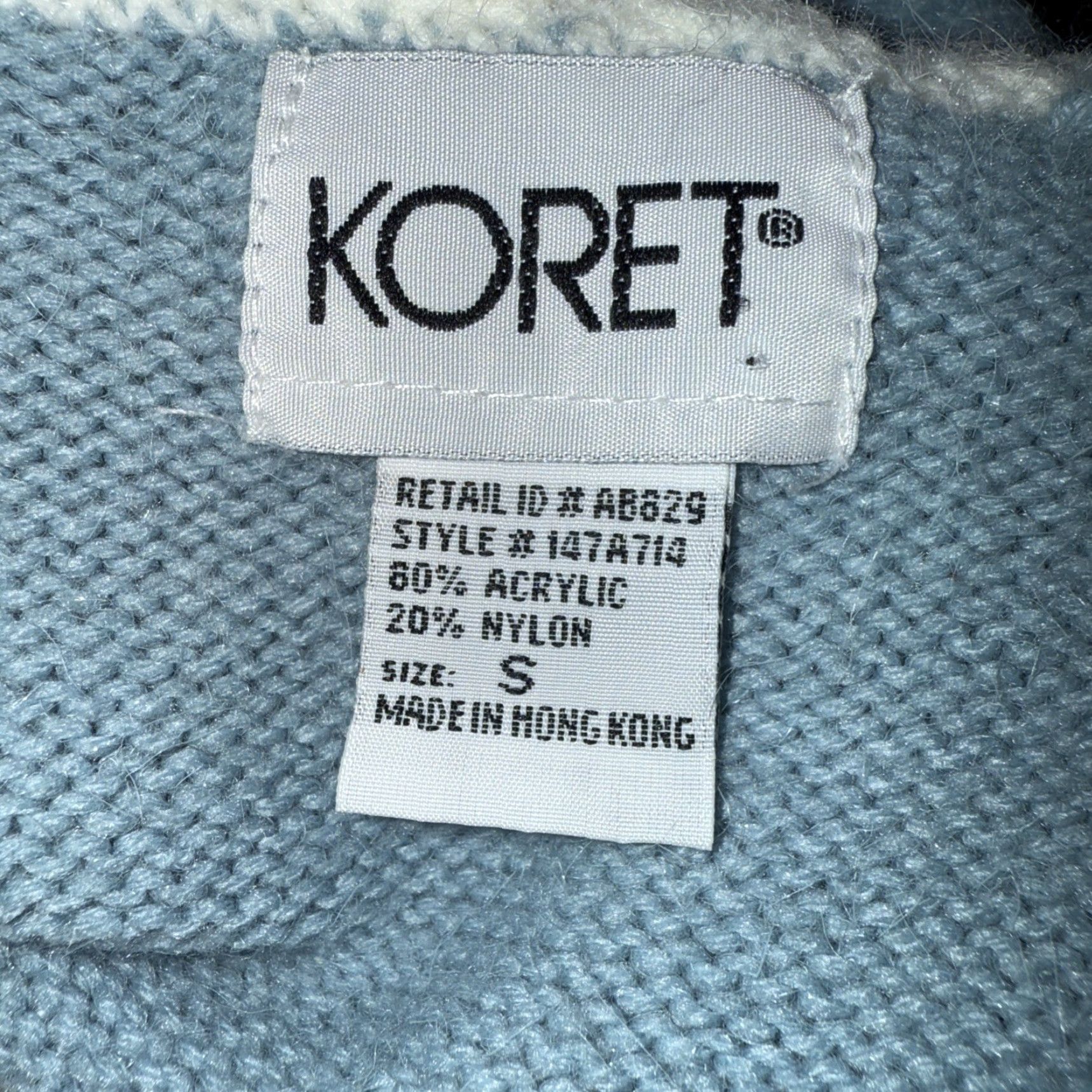 Vintage VINTAGE Koret Vest Shirt Womens S Light Blue Embroidered Button Beaded Flowers V-Neck Sleeveless Size S / US 4 / IT 40 - 3 Thumbnail