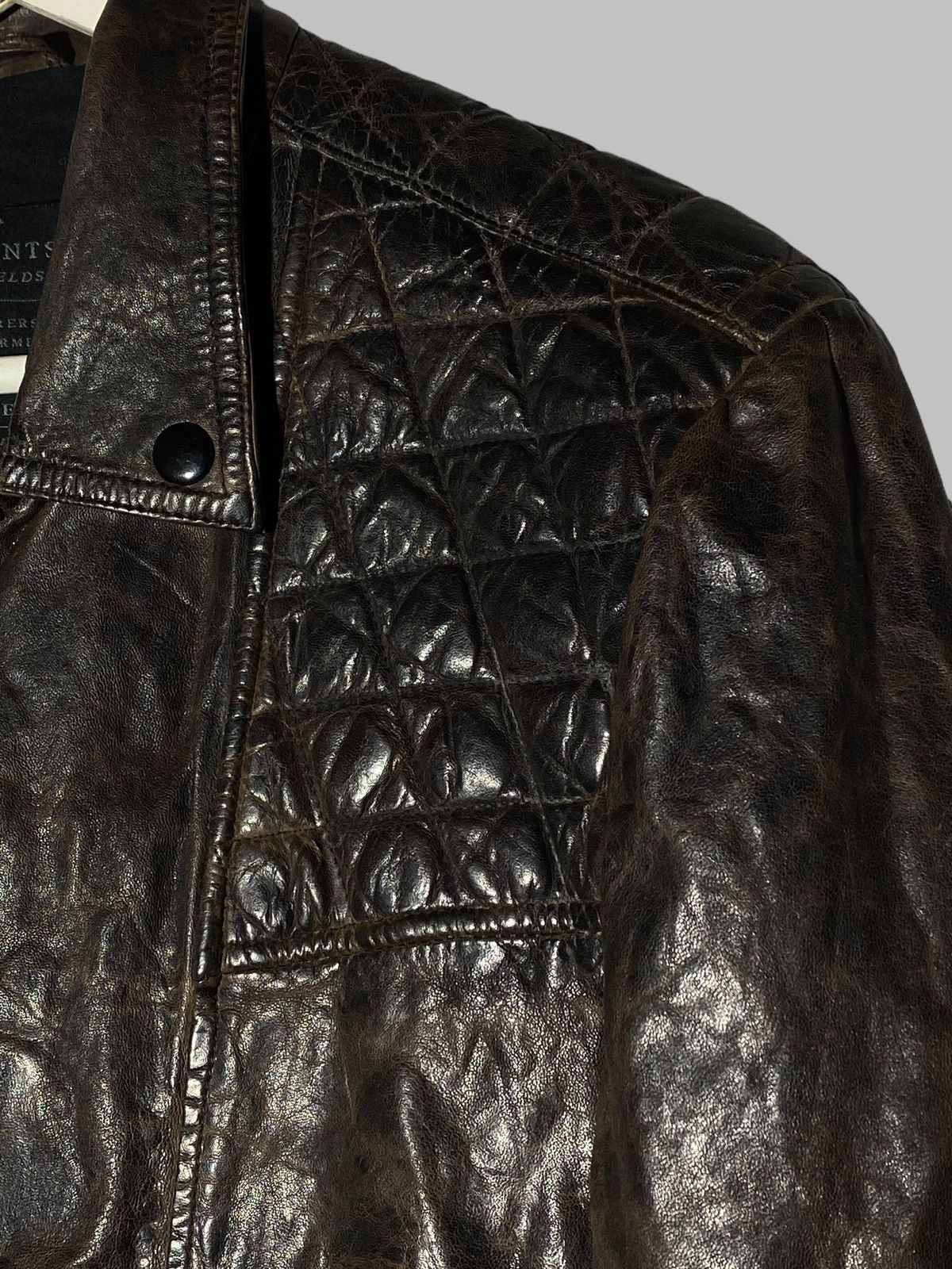 Allsaints Allsaints Drought Leather Biker Jacket Size US L / EU 52-54 / 3 - 15 Thumbnail