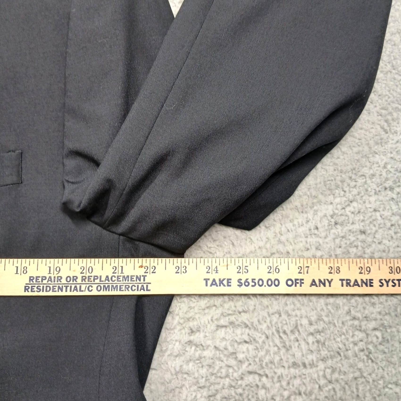 Michael Kors Michael Kors Sport Coat Mens 44 Short Navy Wool Blend Stretch Two-Button Notch Lapel Suit Jacket Coat Shirt Blazer Size US 44 / EU 60 - 6 Thumbnail
