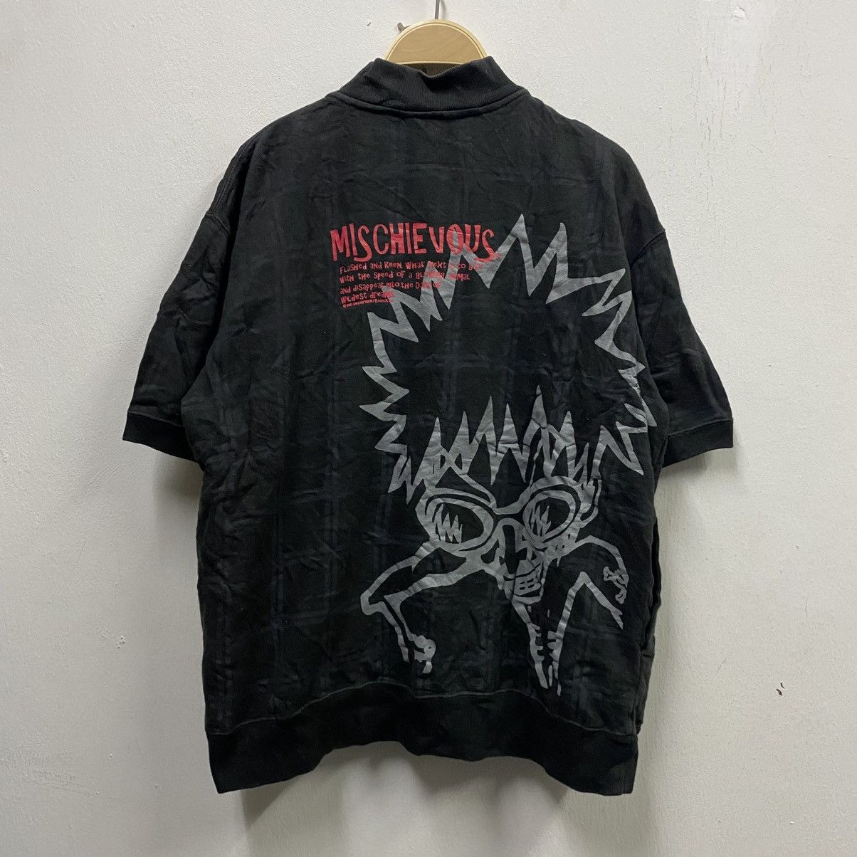 Seditionaries Rare Vintage 90s Mischievous Skunk Plaid Button Emi Nakayama Size US M / EU 48-50 / 2 - 1 Thumbnail