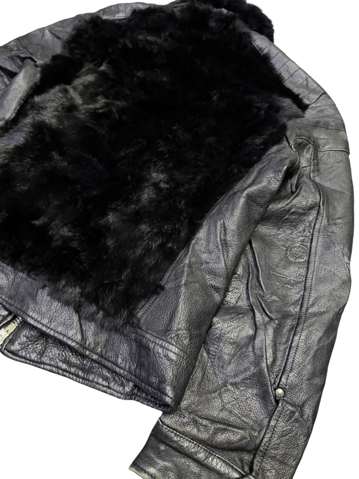 Japanese Brand Vintage Browns General Store Furr Leather Jacket Size M / US 6-8 / IT 42-44 - 6 Thumbnail