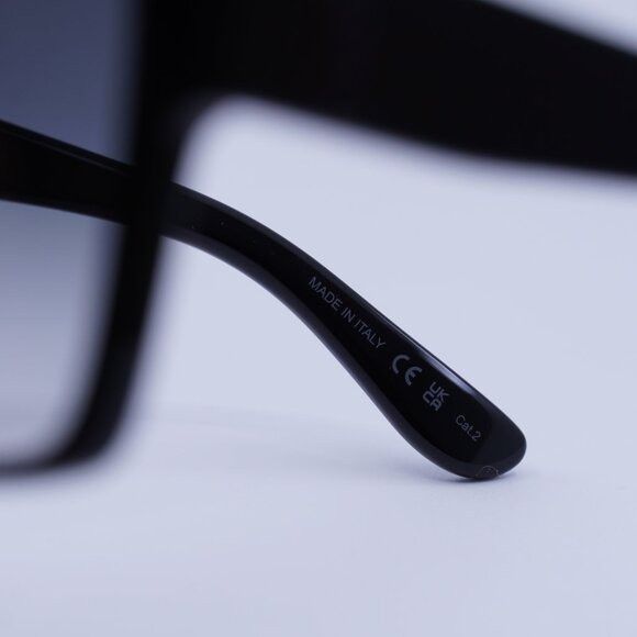 Saint Laurent Paris Saint Laurent SL M9/F 002 Sunglasses Shiny Black Square Size ONE SIZE - 9 Thumbnail