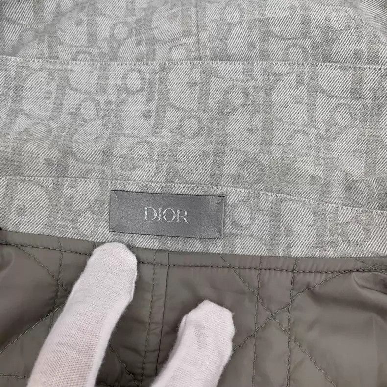 Dior Dior Gray logo jacquart full print cotton lapel single-bre Size US S / EU 44-46 / 1 - 9 Thumbnail