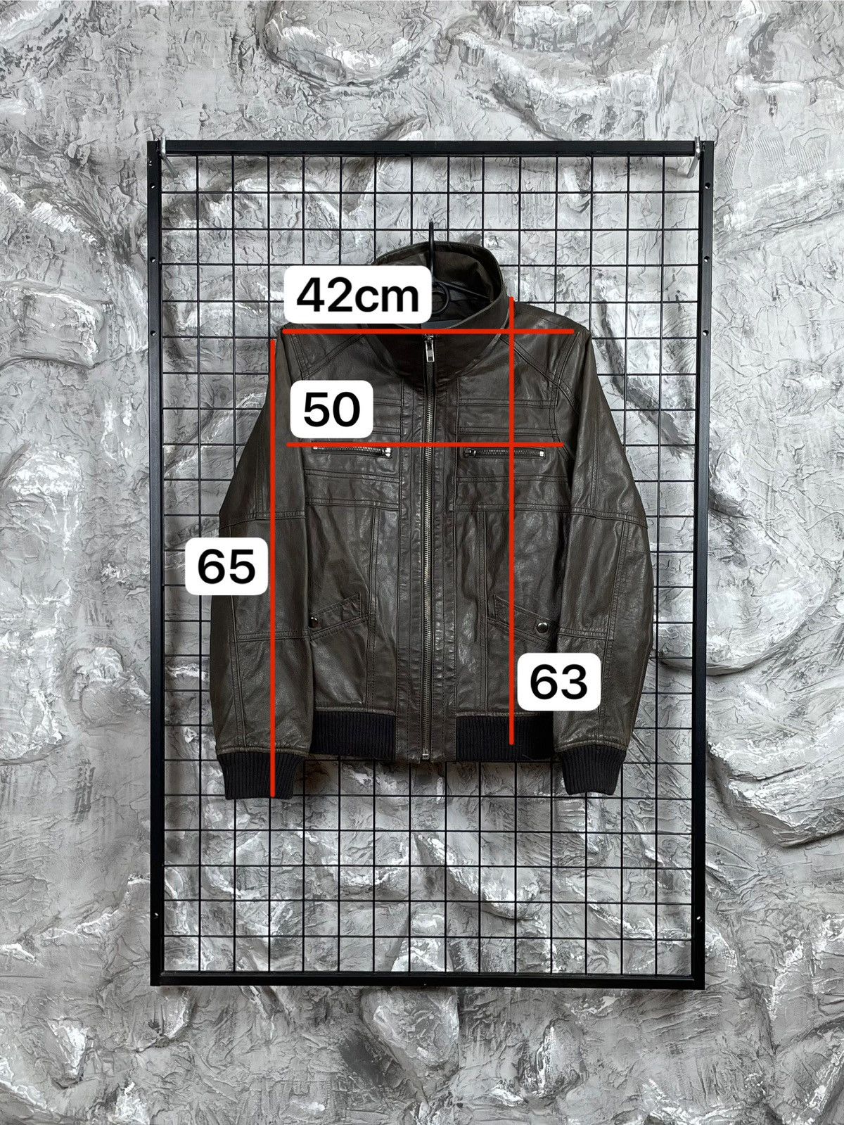 If Six Was Nine 2000s Y2K Leather Jacket Rick Owens Kmrii Hedi Slimane Vibe Size US M / EU 48-50 / 2 - 13 Thumbnail