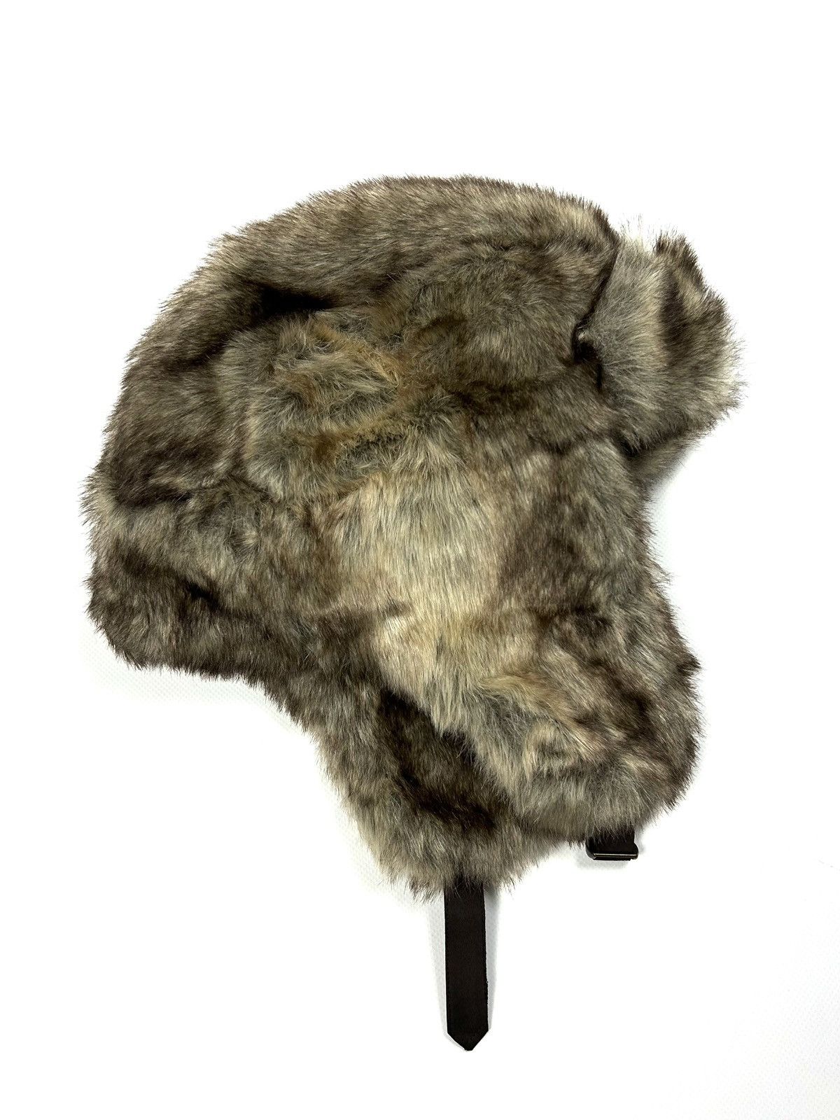 Japanese Brand Vintage Y2K Fuzzy Faux Fur Ushanka Trapper Hat Brown Japan Size ONE SIZE - 3 Thumbnail
