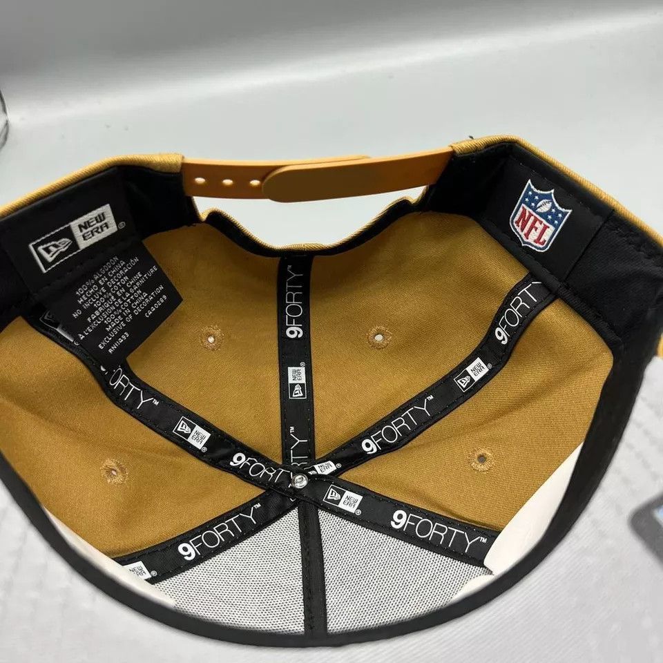 New Era Las Vegas Raiders Hat Men Brown 9Forty New Era Snap Back Cap Size ONE SIZE - 5 Thumbnail