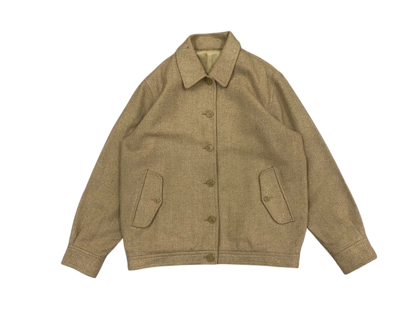 Burberry Prorsum × Vintage Vtg Burberrys Wool Bomber Jacket