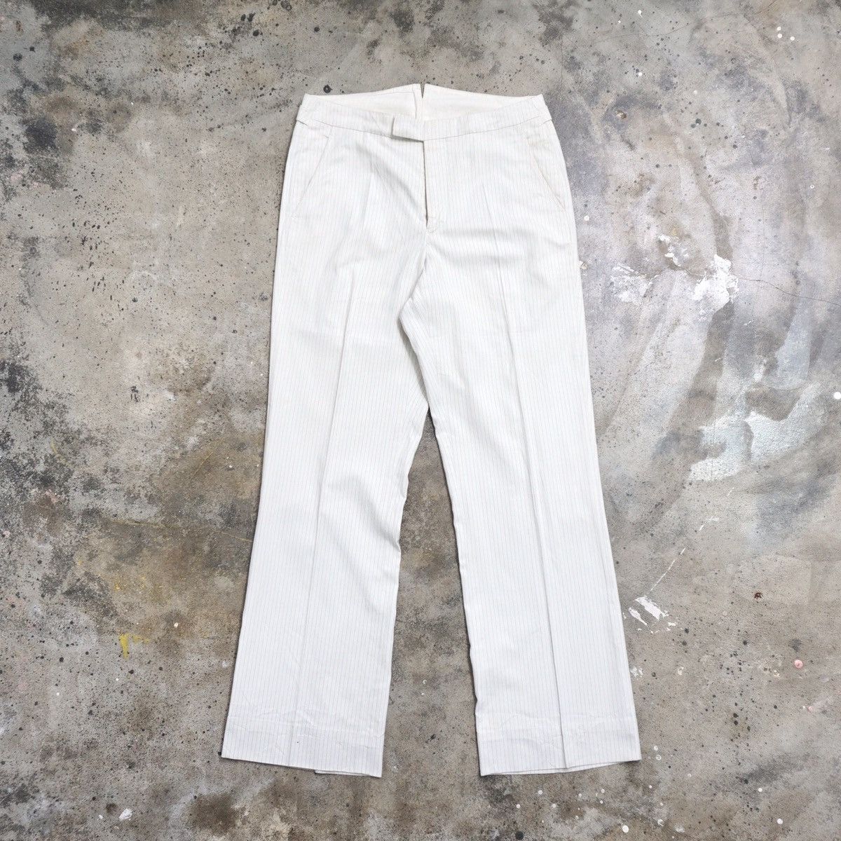 Image of Vintage Kenzo Cotton Pant in White, Men's (Size 30)