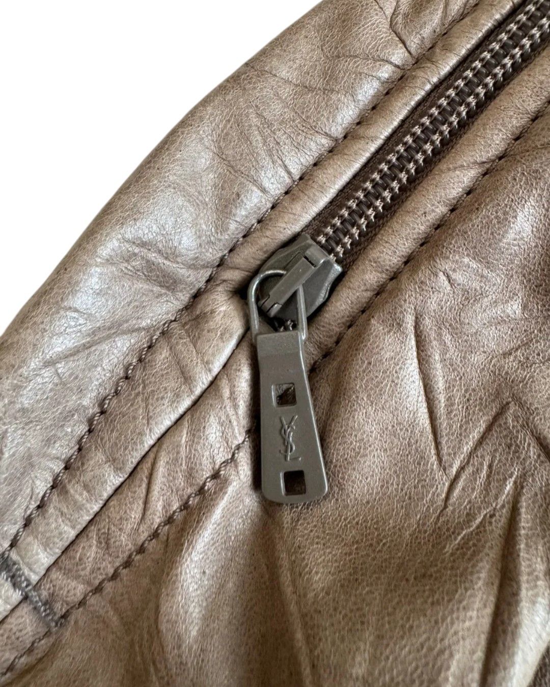 Yves Saint Laurent LEATHER BOMBER JACKET BY STEFANO PILATI Size US L / EU 52-54 / 3 - 8 Thumbnail