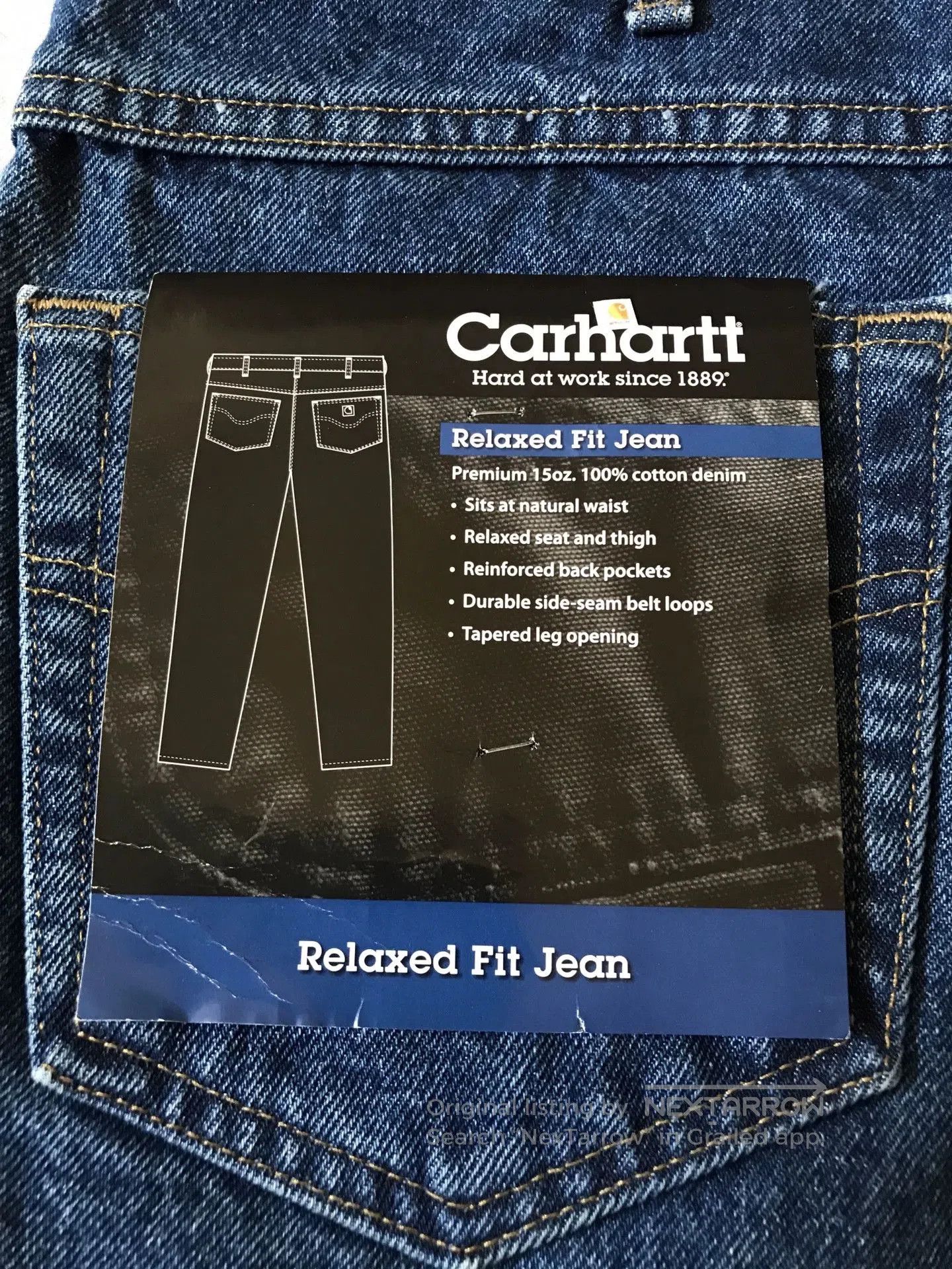 Carhartt Carhartt B17 DST Washed Jeans. Size US 36 / EU 52 - 8 Thumbnail