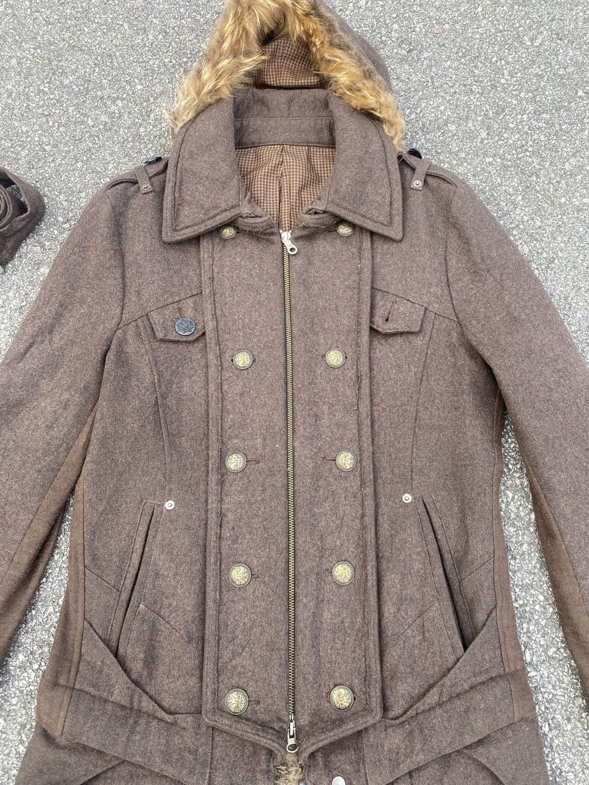 Le Grande Bleu (L.G.B.) 2000s PPFM Napoleon Fur Wool Jacket Size US L / EU 52-54 / 3 - 2 Thumbnail