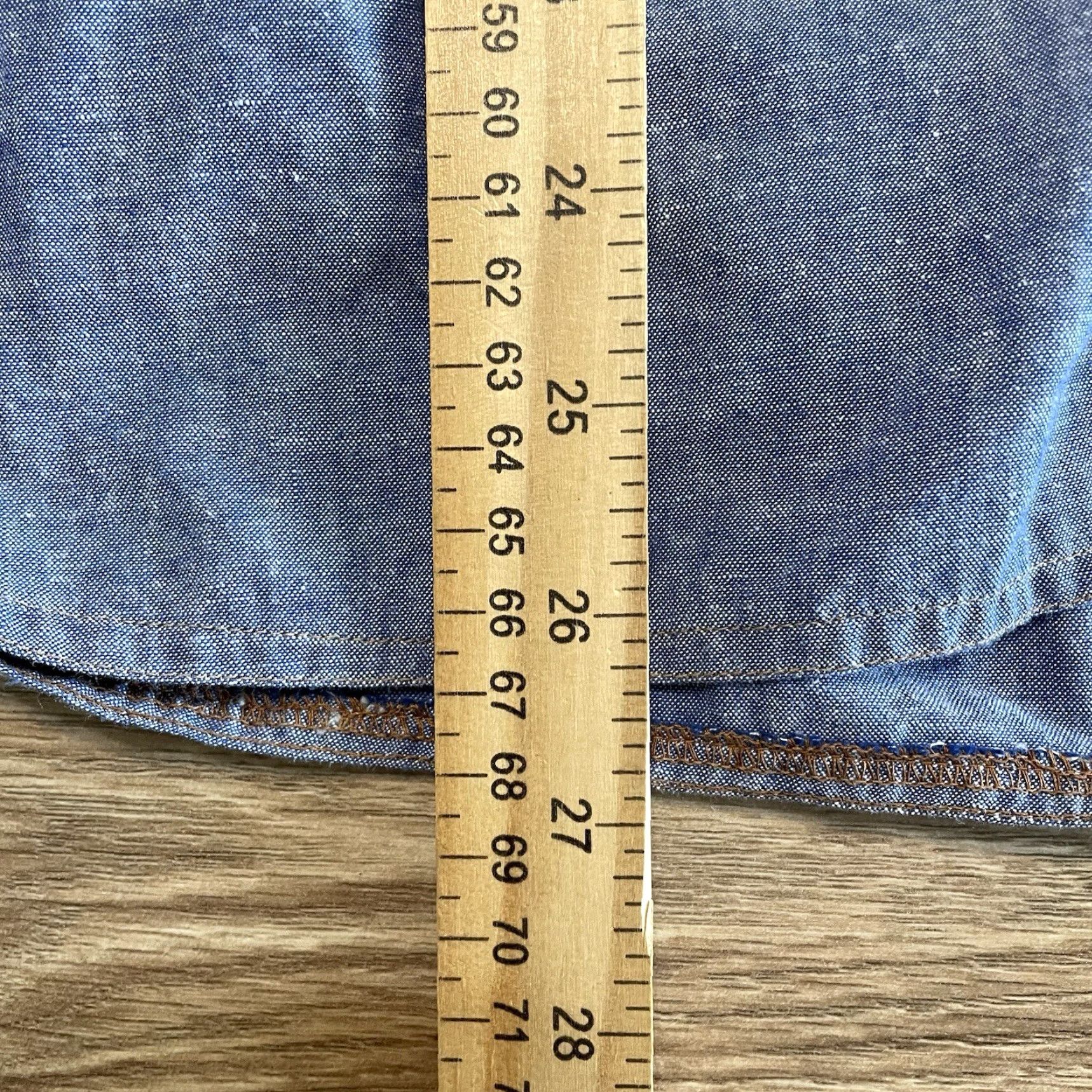 Jordache VINTAGE Jordache Denim Shirt Junior S Blue Snap Button Women Pockets Size S / US 4 / IT 40 - 4 Thumbnail
