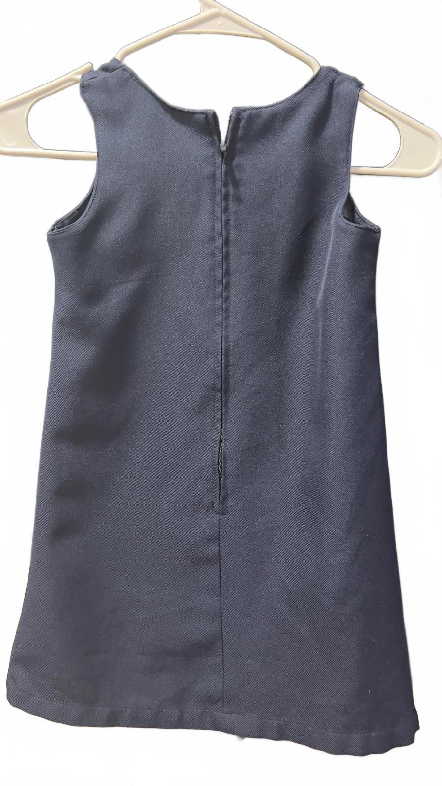 George George Girls' Navy Blue A-Line Dress - Size 6 Size ONE SIZE - 2 Thumbnail