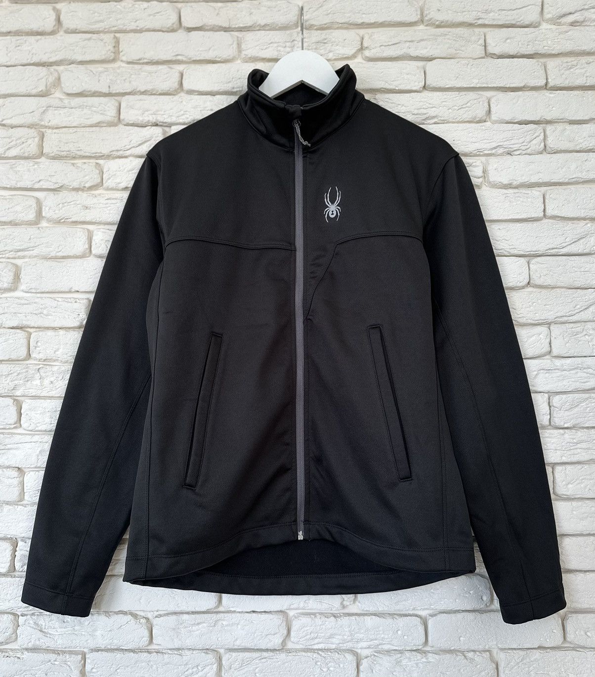 Spyder Black Softshell Zip Jacket Men's Size S