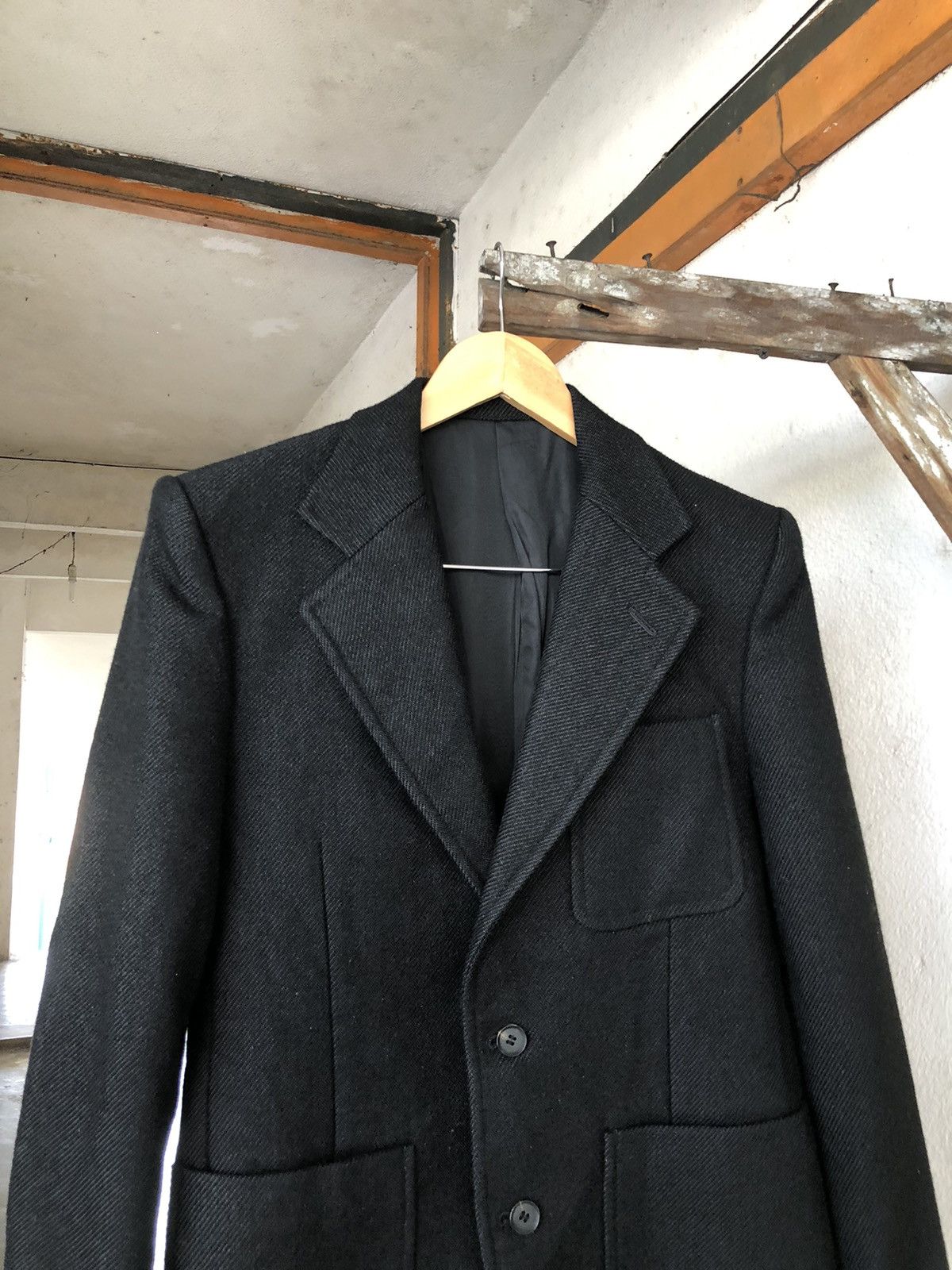 5351 POUR LES HOMMES 5351 Pour Les Hommes Black Wool Lined Single Breasted Blazer Size US M / EU 48-50 / 2 - 4 Thumbnail