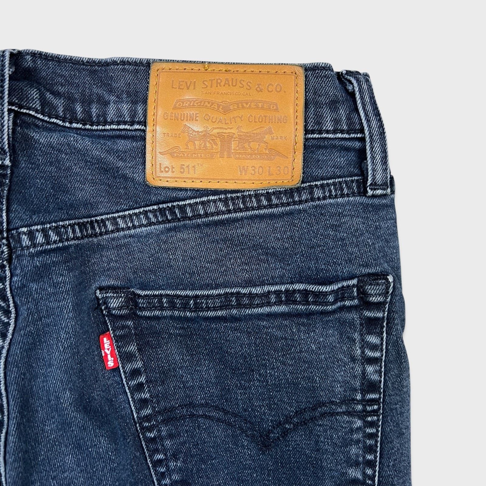 Levi's Levi's 511 Jean 30x26 Slim Fit Mid Rise Stretch Denim Pants Size US 30 / EU 46 - 7 Thumbnail