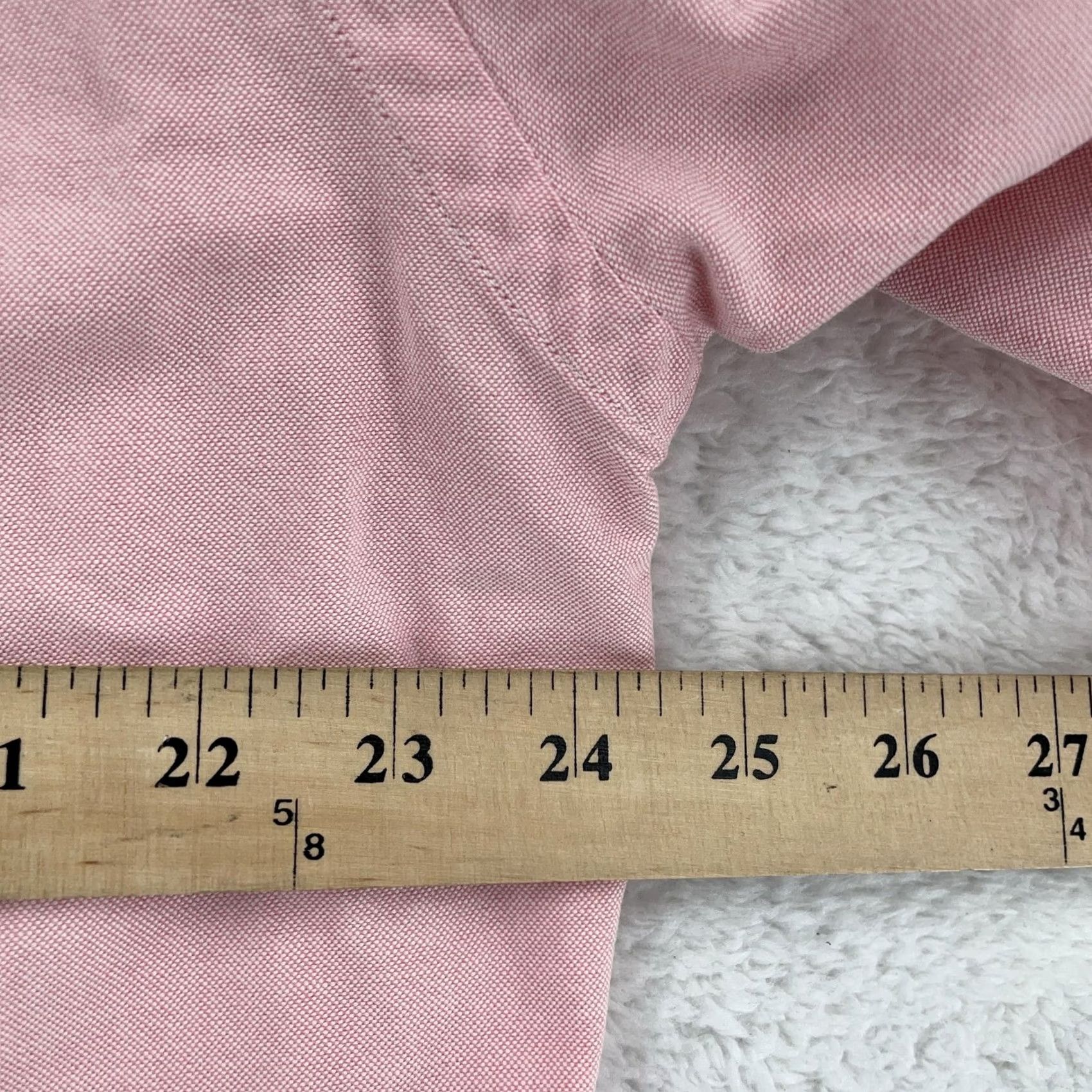 Ralph Lauren Ralph Lauren Dress Shirt Mens 16.5 33 Pink Oxford Collared Button Down Pony Logo Shirt Mens Pink Oxford Dress Shirt Size 46R - 6 Thumbnail