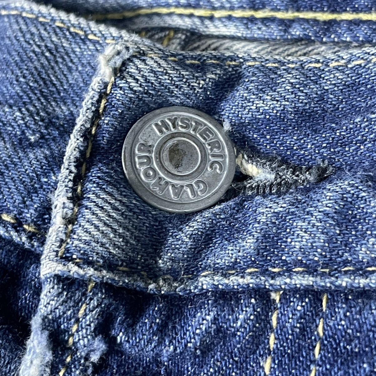 Hysteric Glamour processing straight denim pants indigo blue series Size US 29 - 5 Thumbnail