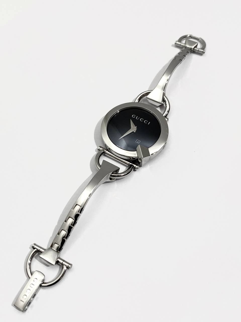 Gucci Gucci GG Logo Chiodo Horsebit Bracelet Steel Wrist Watch Size ONE SIZE - 3 Thumbnail