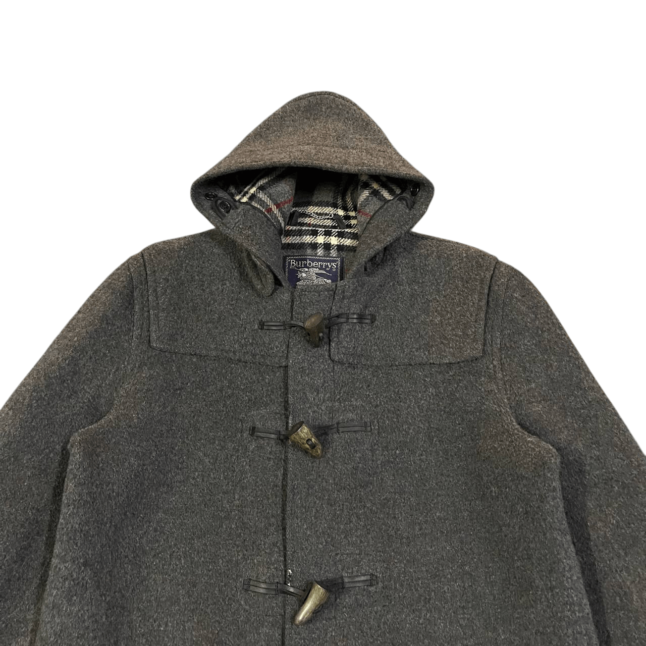 Burberry Vintage Burberry Wool Duffle Coat Nova Check Size US M / EU 48-50 / 2 - 3 Thumbnail