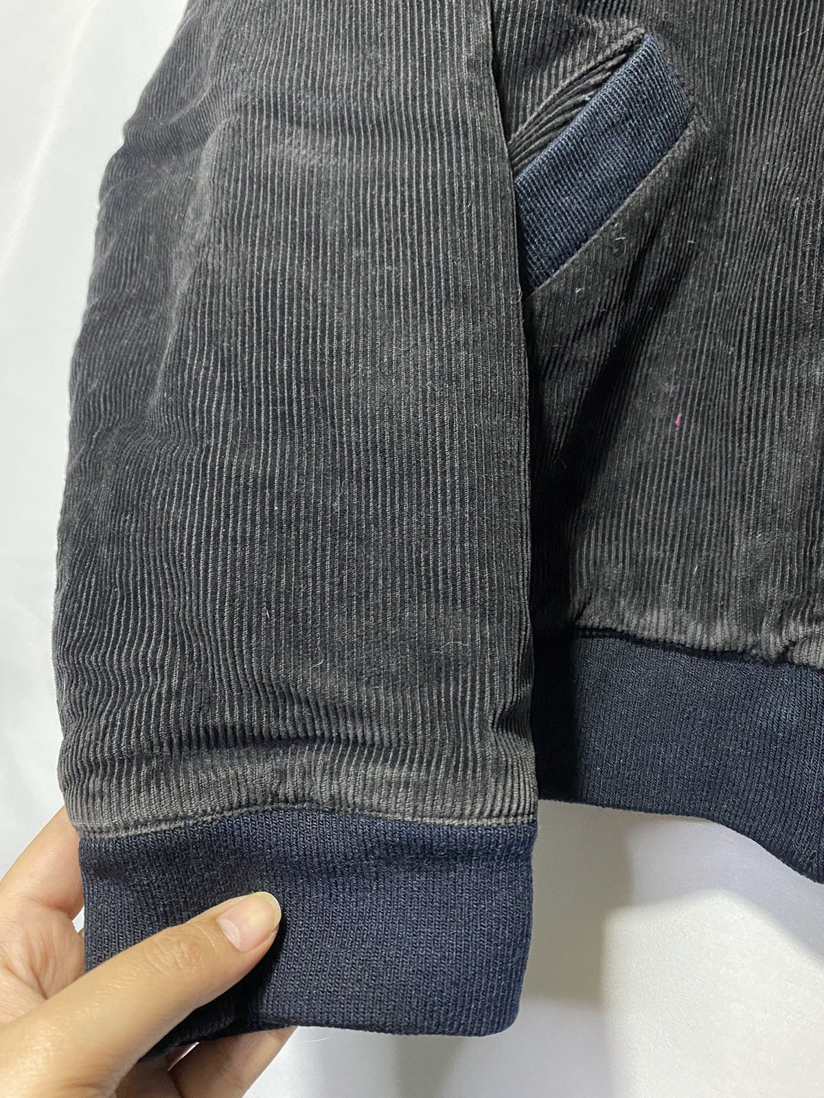 If Six Was Nine × Japanese Brand × Le Grande Bleu (L.G.B.) Blue Moon Blue Corduroy fur hoodie Size US M / EU 48-50 / 2 - 10 Thumbnail