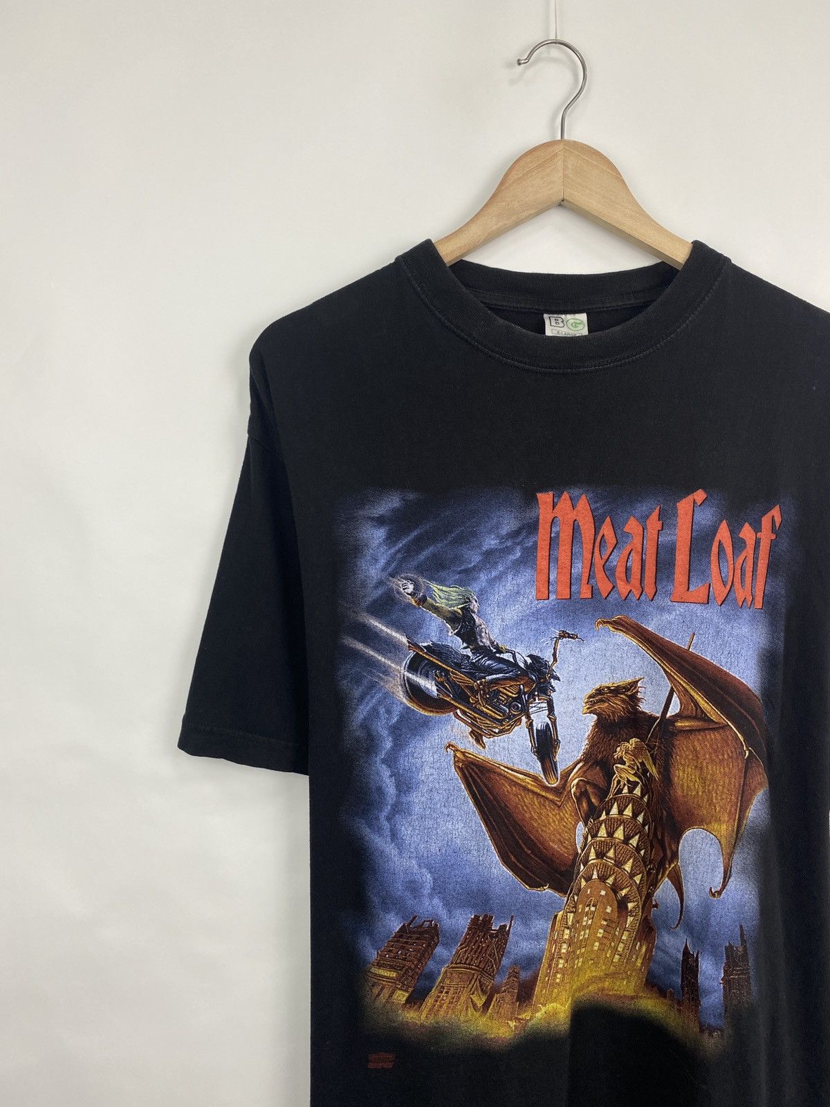 Band Tees 🇺🇸 Vintage 1999 Meat Loaf Europe Tour Rock T-Shirt Rare Retro Size US XL / EU 56 / 4 - 3 Thumbnail