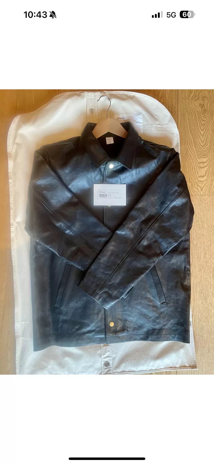 JJJJound JJJJound Leather Jacket Limited Edition Size US M / EU 48-50 / 2 - 1 Thumbnail