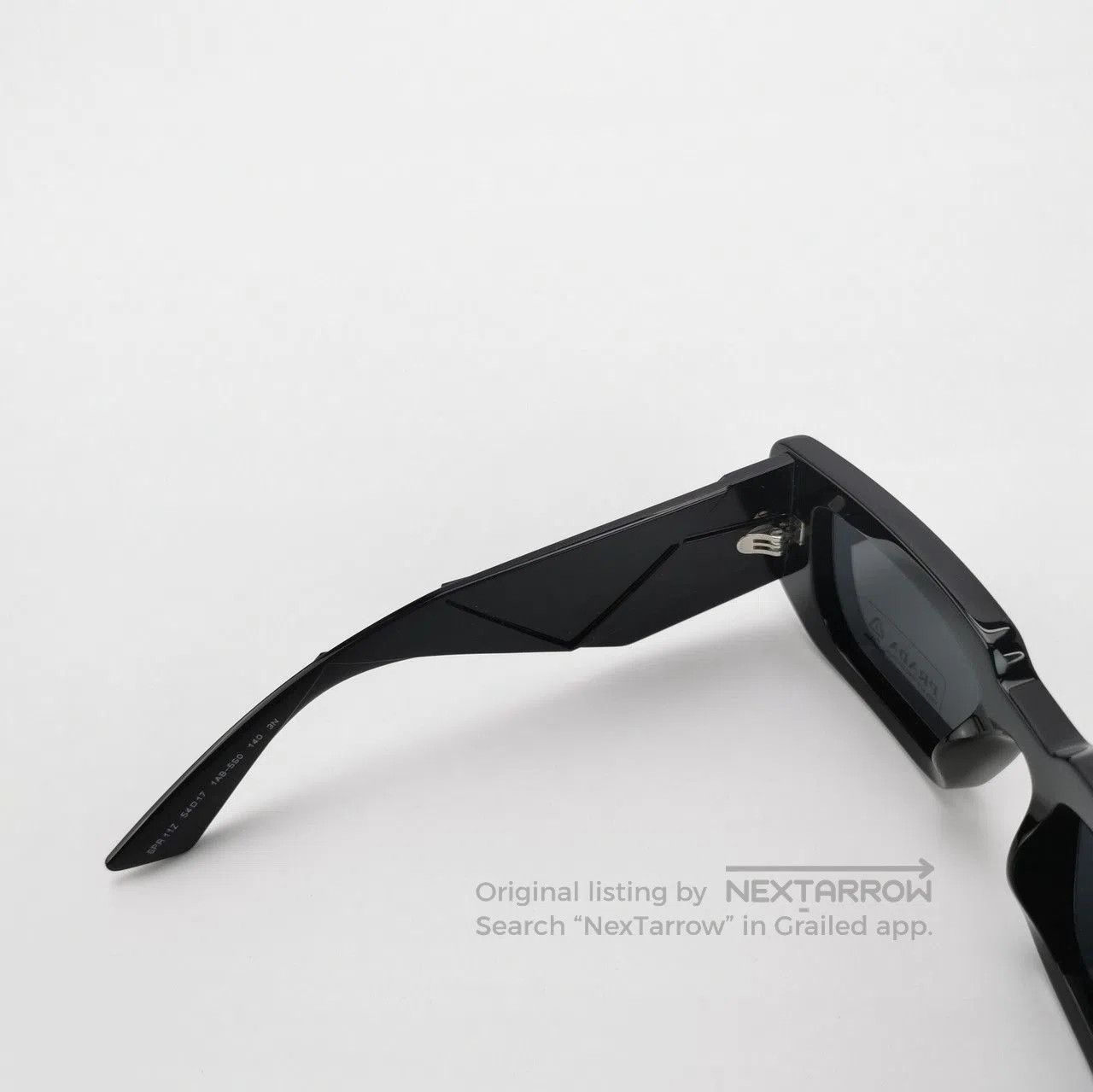 Prada Prada Full Frame Triangle Logo Sunglasses. Size ONE SIZE - 6 Thumbnail
